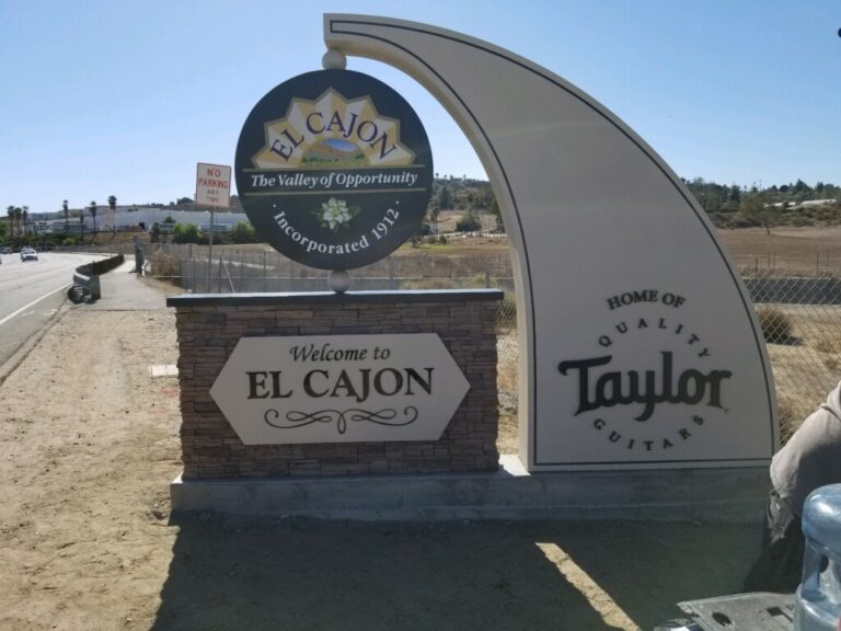 The City of El Cajon Adds Two Monument Signs in San Diego County CA!