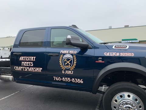 Contractor Truck Graphics in Escondido CA